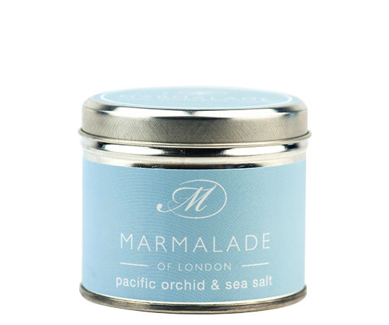 Pacific Orchid and Sea Salt Medium tin Candle