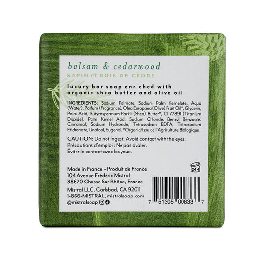 Jabón en barra -  Balsam & Cedarwood - Mistral