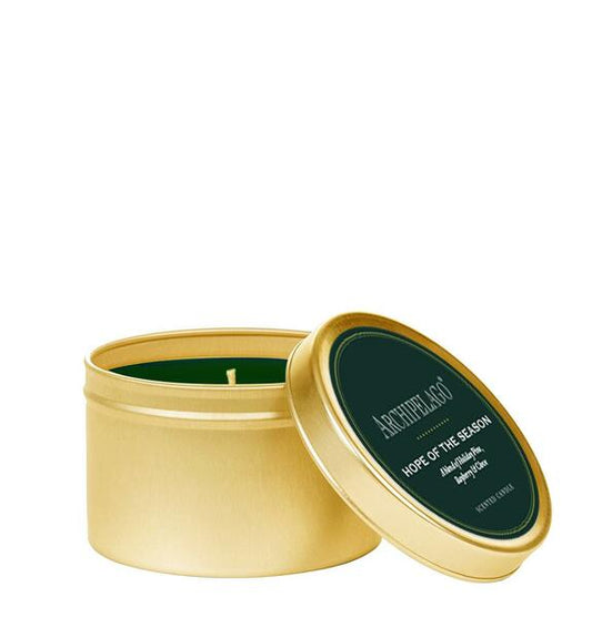 Hope of the Season Gold Tin Candle