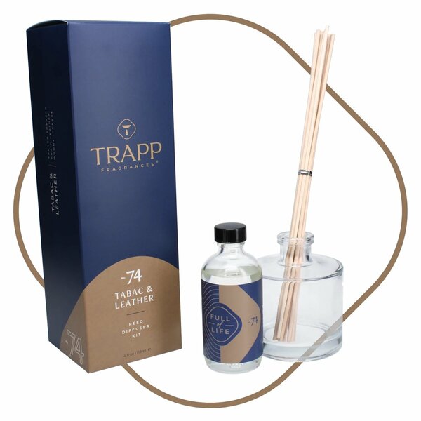 No. 74 Tabac & Leather 4 oz. Reed Diffuser Kit