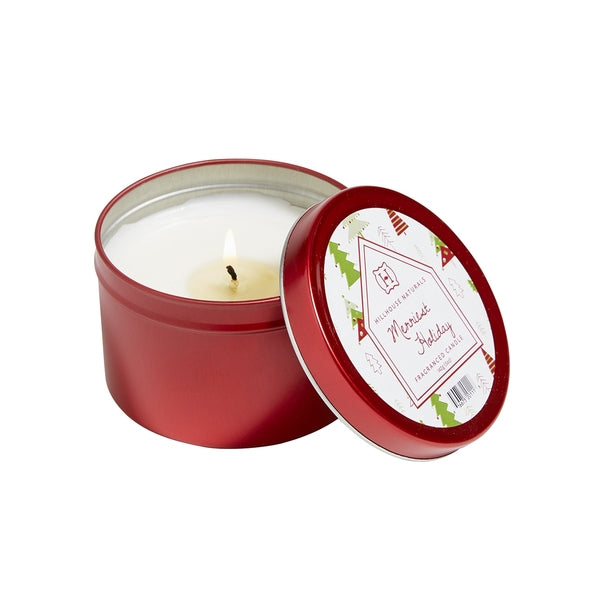 Merriest Holiday Candle in Red Tin 5 oz