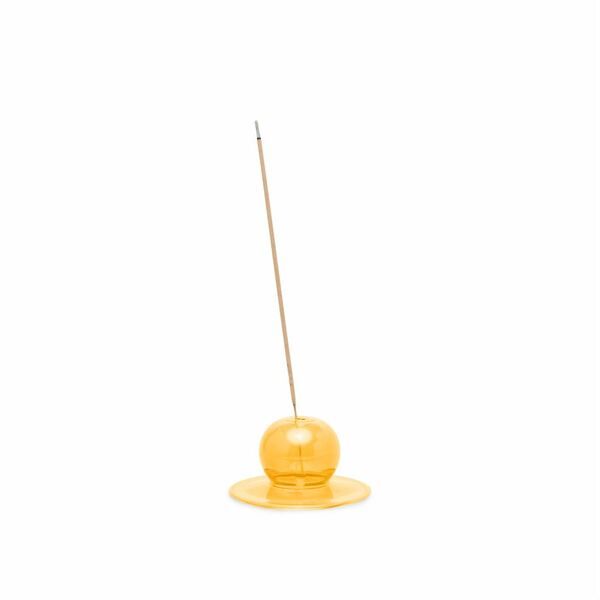 Realm Yellow Glass Bubble Incense Holder