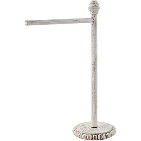 White Wood Hand Towel Holder