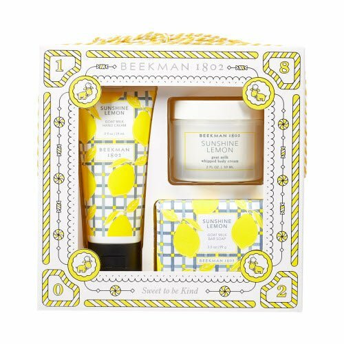 Set de Regalo Sunshine Lemon - Crema de mano, Crema corporal y Jabón