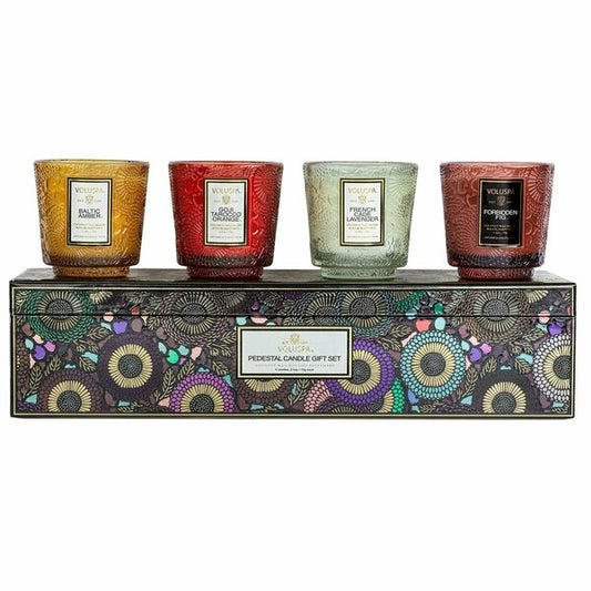 Japonica Best-Sellers - 4 Pedestal Candle Gift Set Aassorted Gift Set