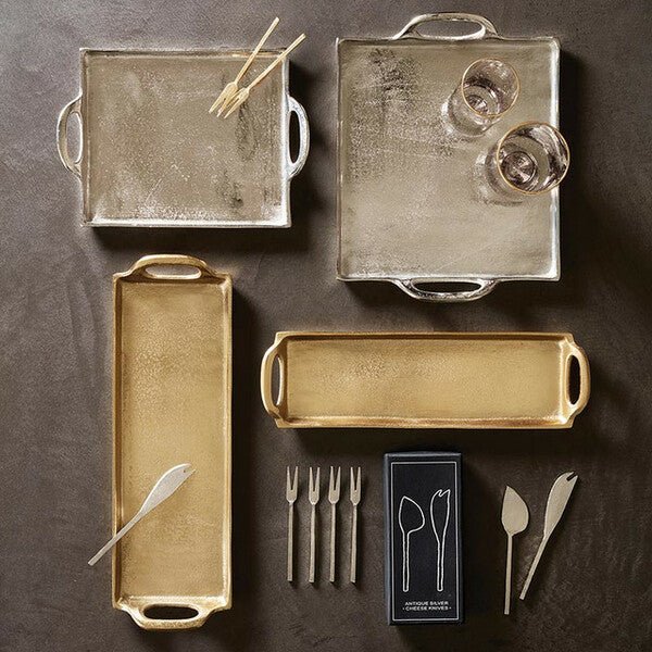 Gold Aluminum Tray small / Bandeja de aluminio Dorado - Pequeña