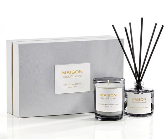 Black Diamond Scented Candle & Diffuser Gift Set