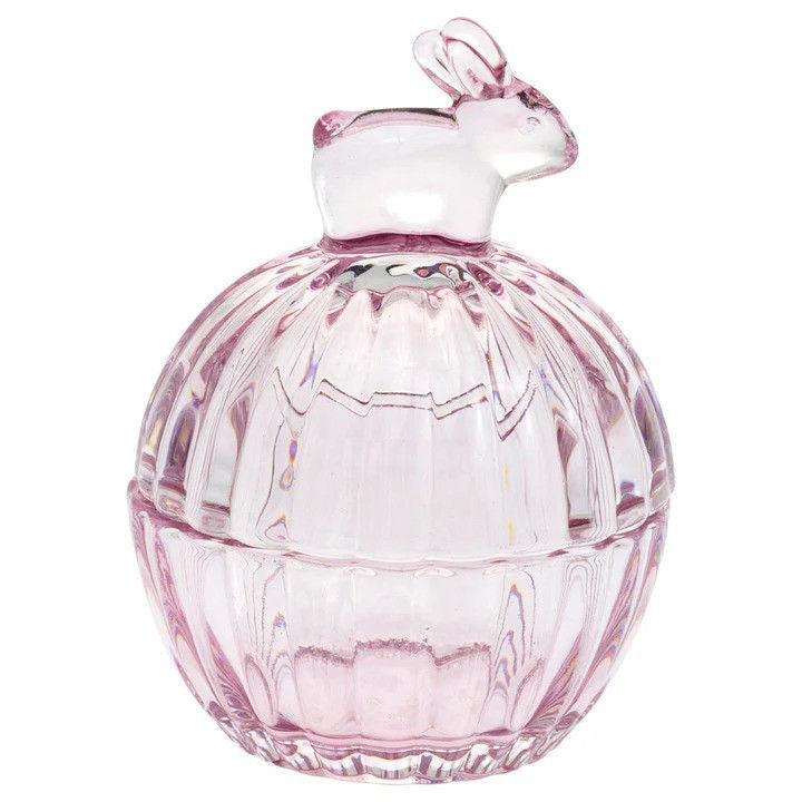 Bunny Glass Covered Dish - Plato con Tapa de Conejo