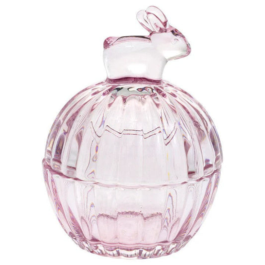 Bunny Glass Covered Dish - Plato con Tapa de Conejo