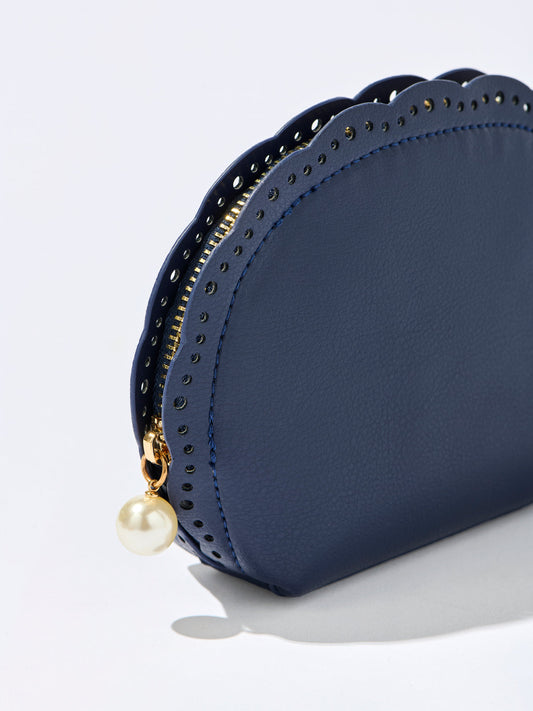 Shiraleah Lola Zip Pouch Navy - Bolso Azul Oscuro