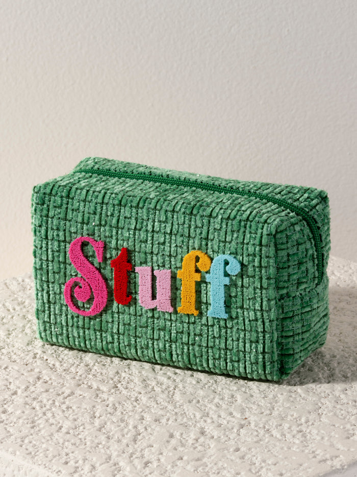 "Stuff" Zip Pouch Green
