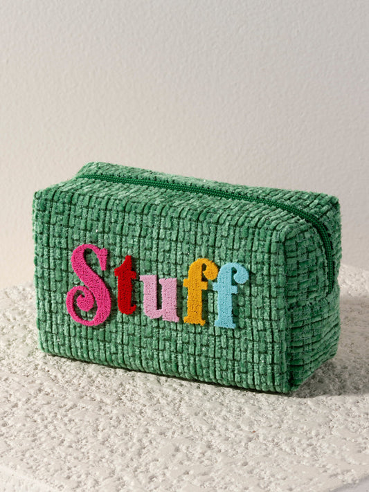 "Stuff" Zip Pouch Green