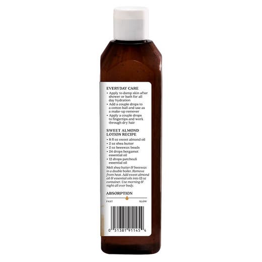 Sweet Almond Skin Care Oil 16 fl. oz. - Aceite de Almendras Dulces