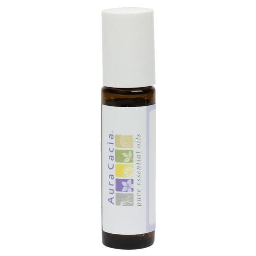 Aura Cacia Amber Roll-On Bottle with Writable Label .31 fl. oz.