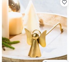 Gold Angel Snuffer - Apagavelas