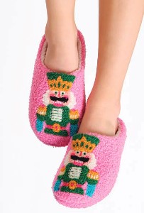 NUTCRACKER SLIPPERS, BLUSH
