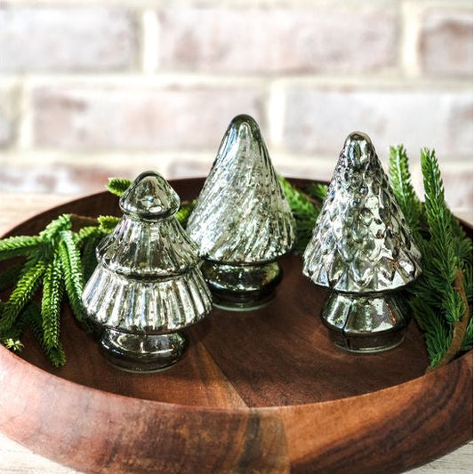 Glass Trees Verdigris - Árboles Navideños de Cristal