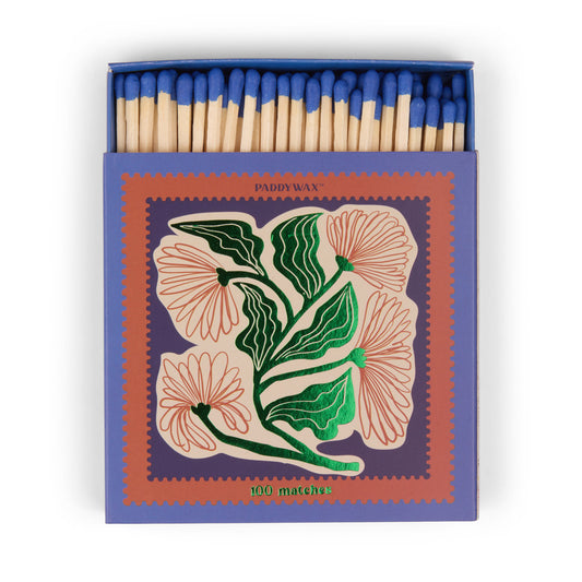 100 Jumbo Boxed Matches - Floral - Fósforos/Cerillas