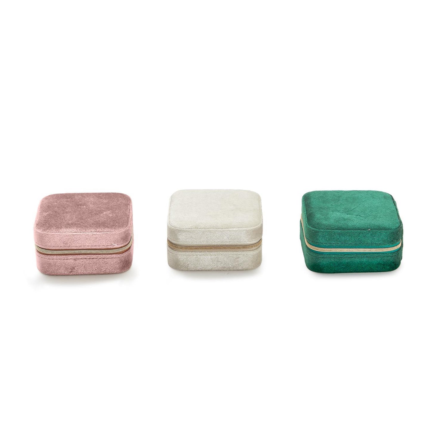 Keep it Safe Plush Velvet Multi Compartment Jewelry Box