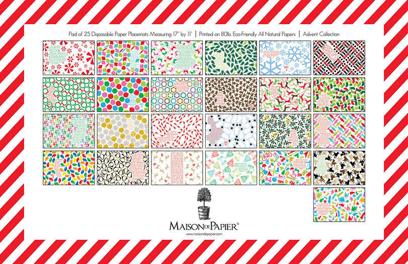 Placemat - Advent Placemat - Manteles Individuales