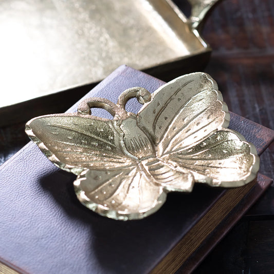 Gold Butterfly Dish - Plato de Mariposa