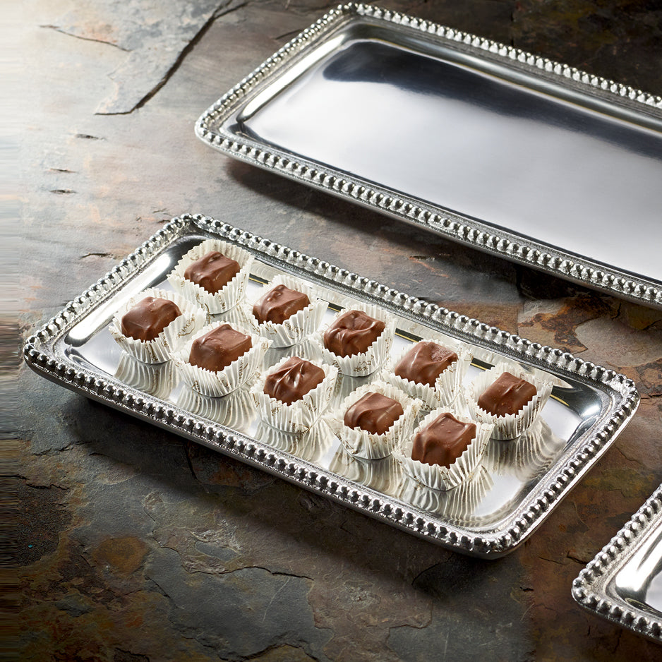 Beaded Rectangular Tray Medium - Bandeja