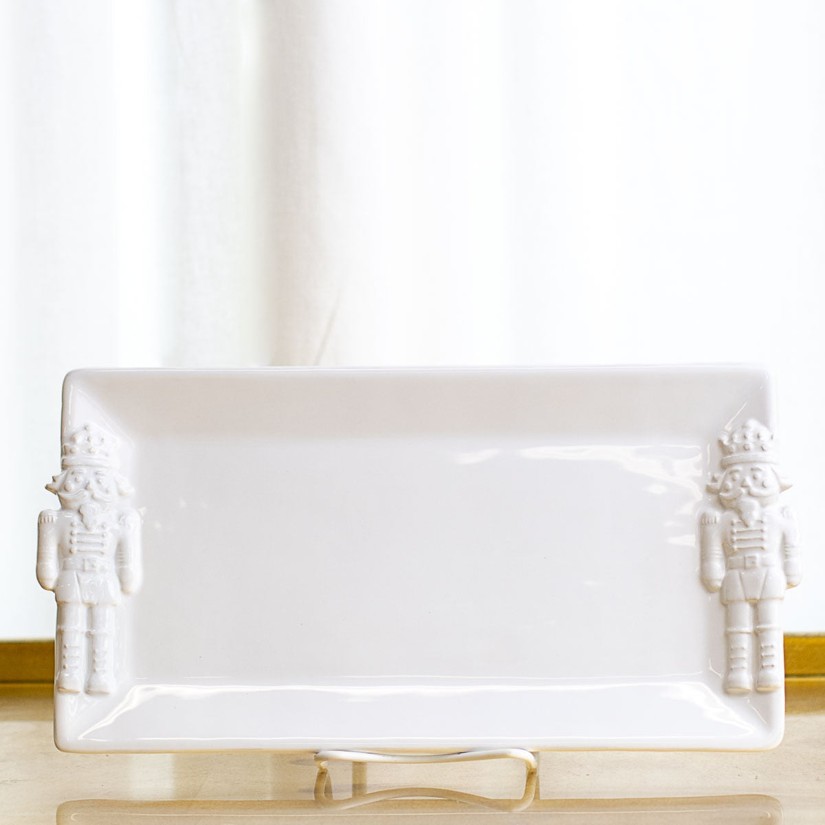 Royal Nutcracker Embossed Rectangle Platter - Bandeja