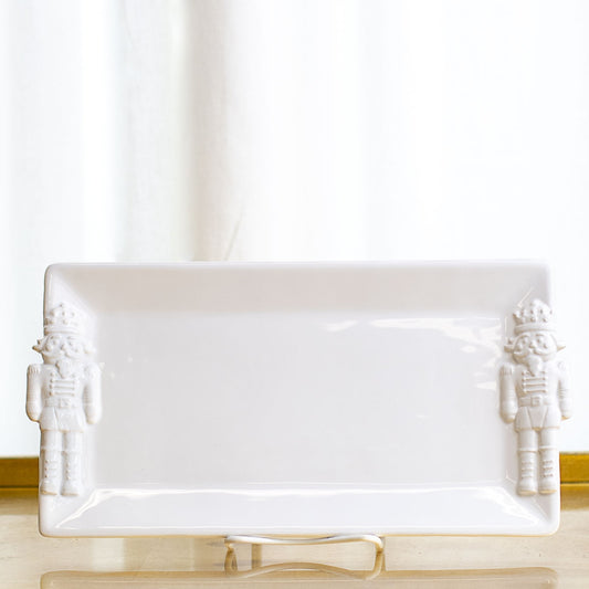 Royal Nutcracker Embossed Rectangle Platter - Bandeja