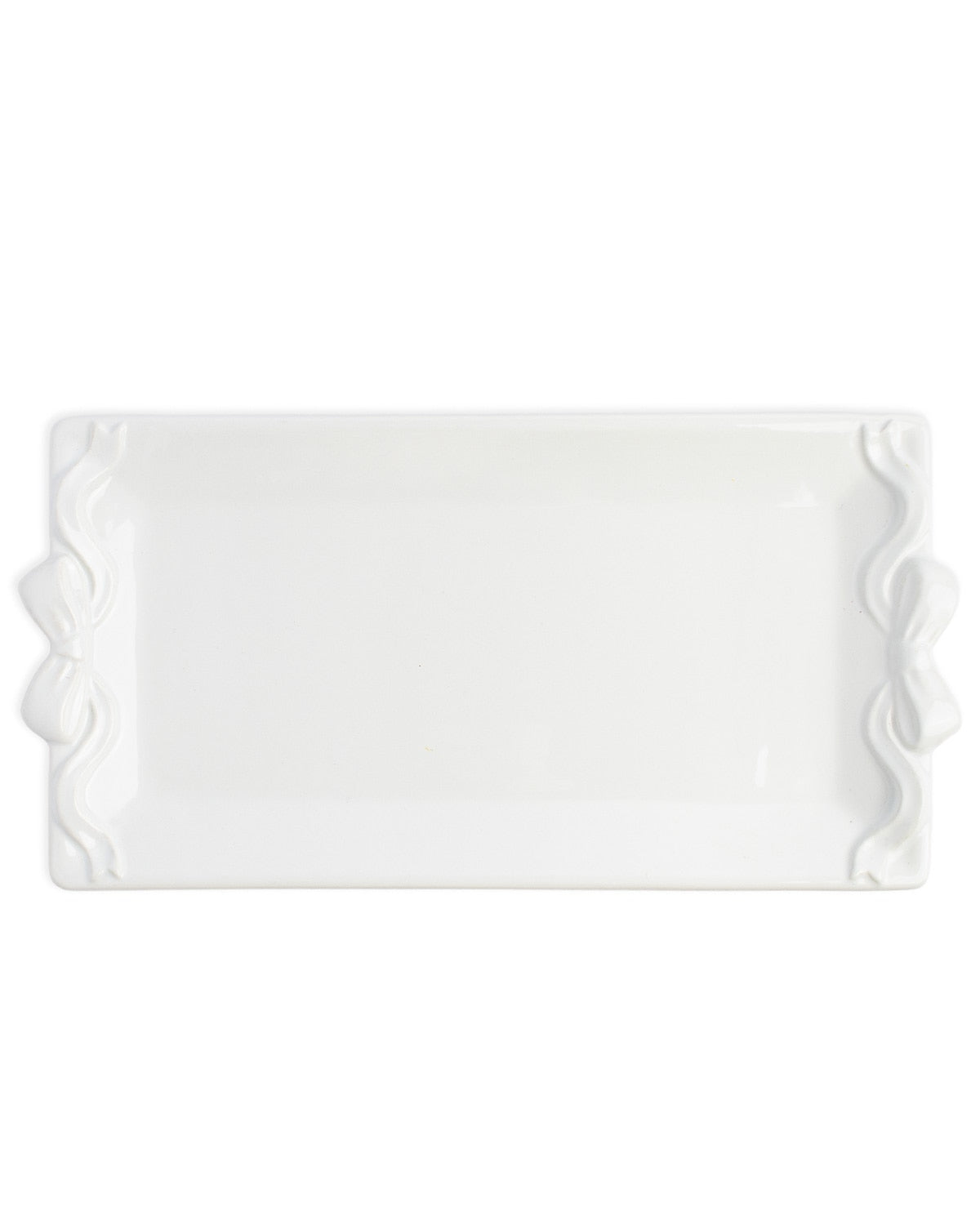Bow Embossed Rectangle Platter - Bandeja