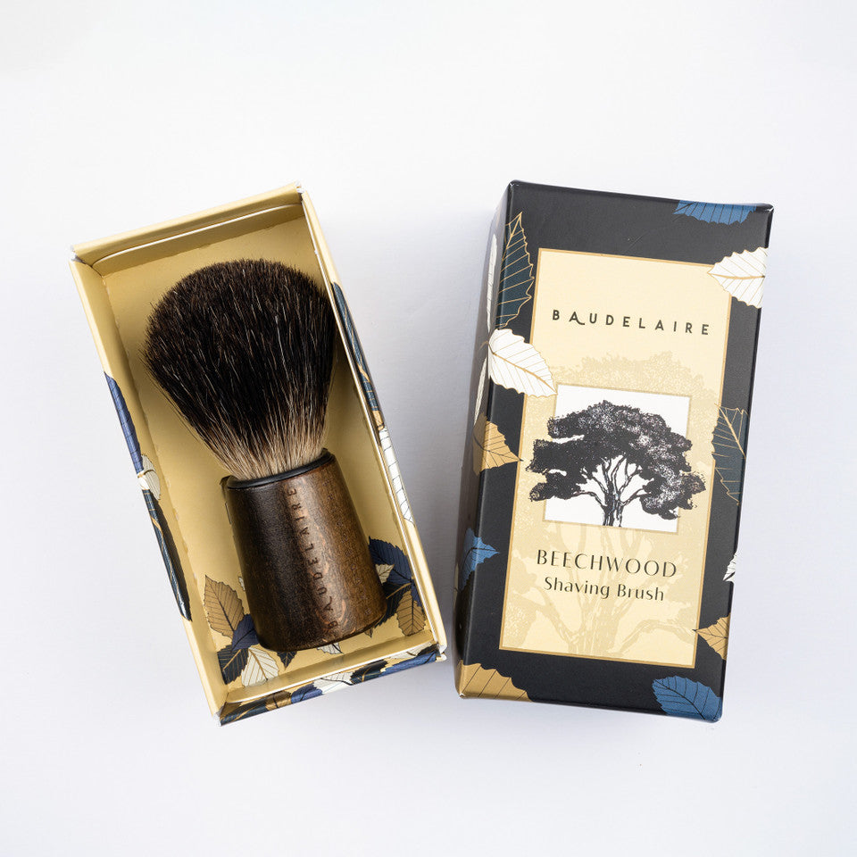 BEECHWOOD  SHAVING BRUSH 4"