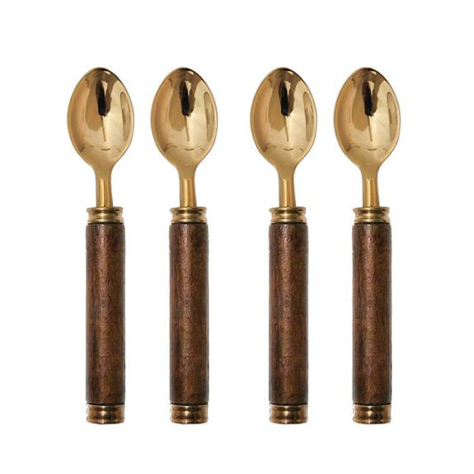 Wooden Handle Spoon S/4 - Cucharas de Madera, Set de 4