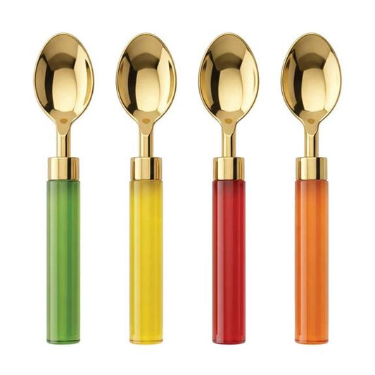 Acrylic Multi Colour Spoon S/4 - Cucharas Multicolor de Acrílico, Set de 4