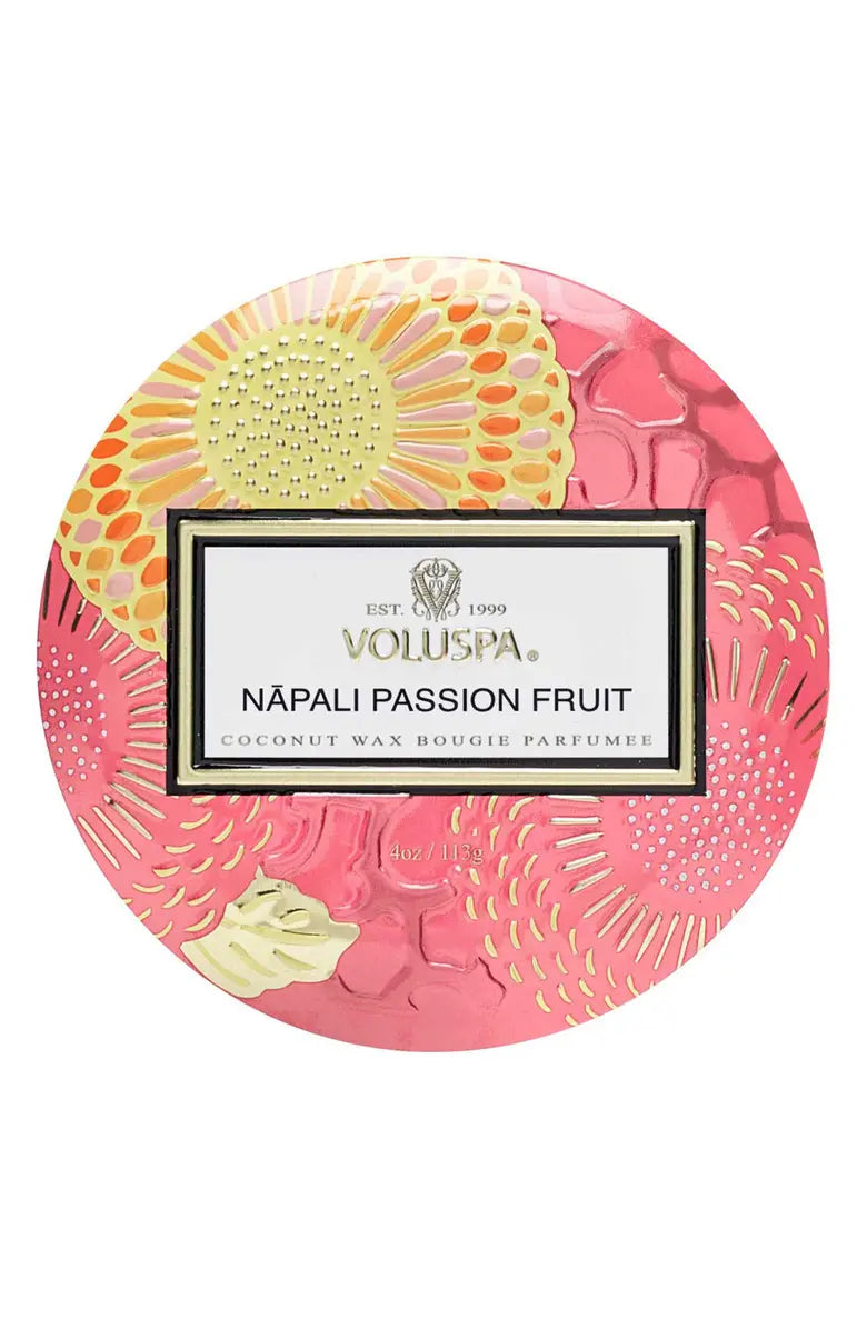 NAPALI PASSION FRUIT MINI TIN / Mini vela Napali Passion Fruit