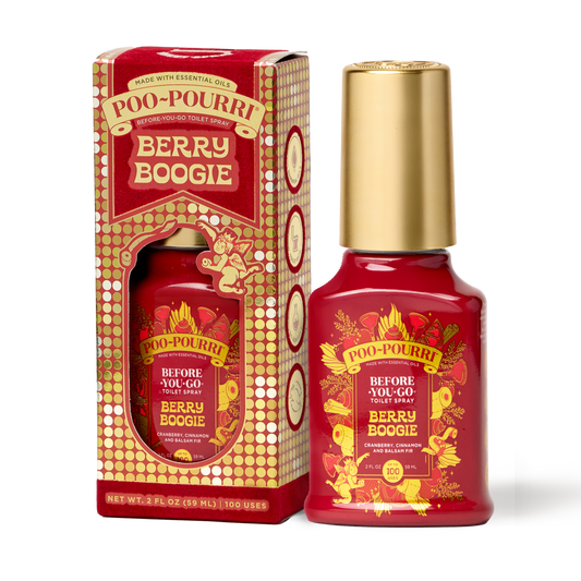 Poo~Pourri Berry Boogie Cranberry + Cinnamon + Balsam Fir 2 oz.