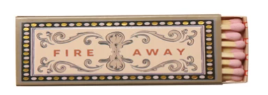 Safety Matches in Matchbox w/ Saying, 4 Styles / Fósforos de seguridad en caja con frase, 4 estilos