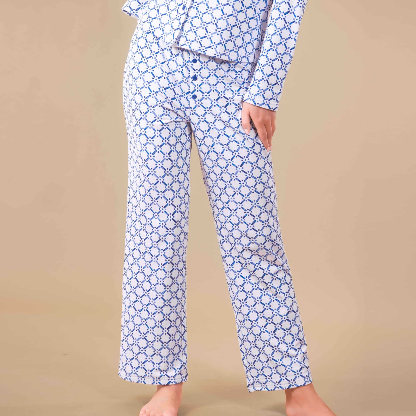Blu Diamond Cloud Plush Pijama Set