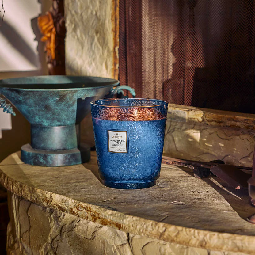 Mediterranean Lemon 5 Wick Hearth Candle
