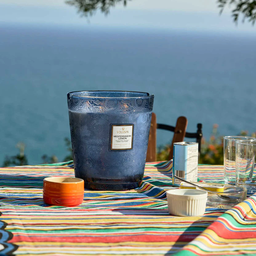 Mediterranean Lemon 5 Wick Hearth Candle