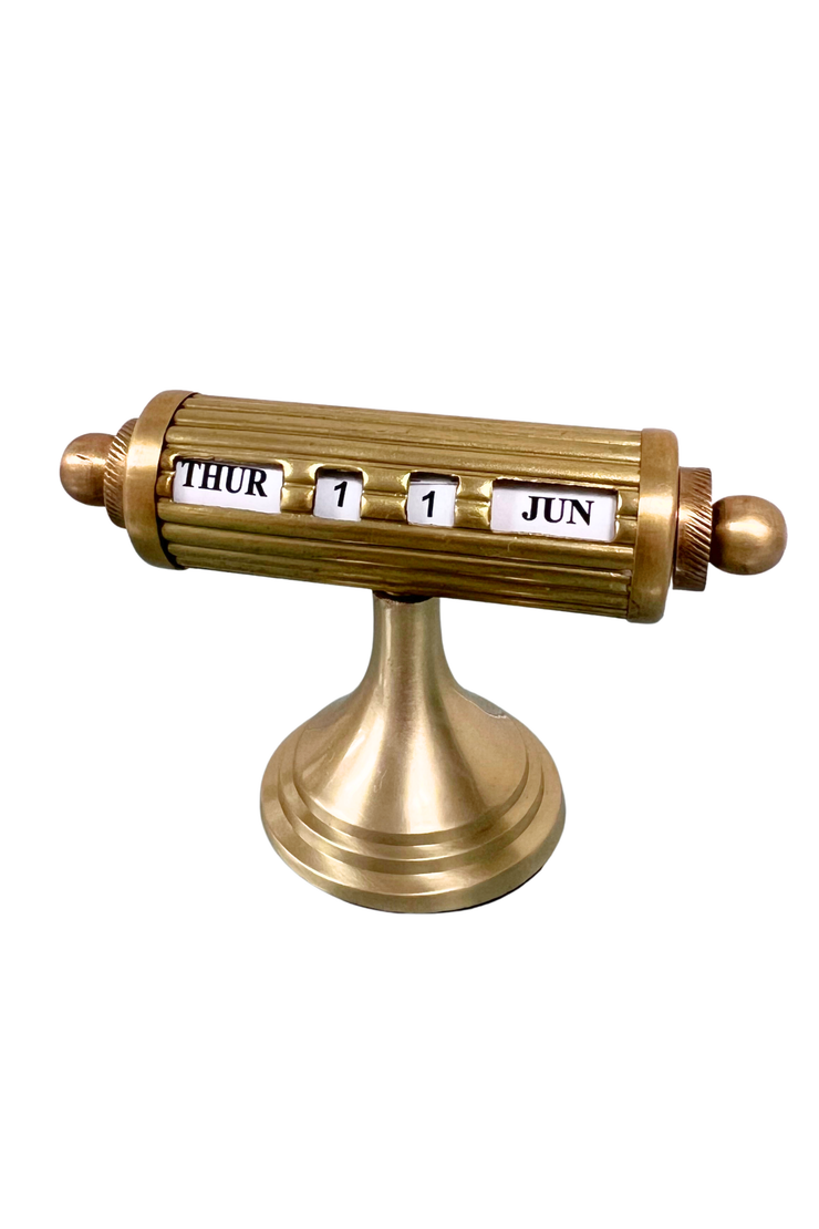 Vintage Calendar Brass - Calendario Vintage
