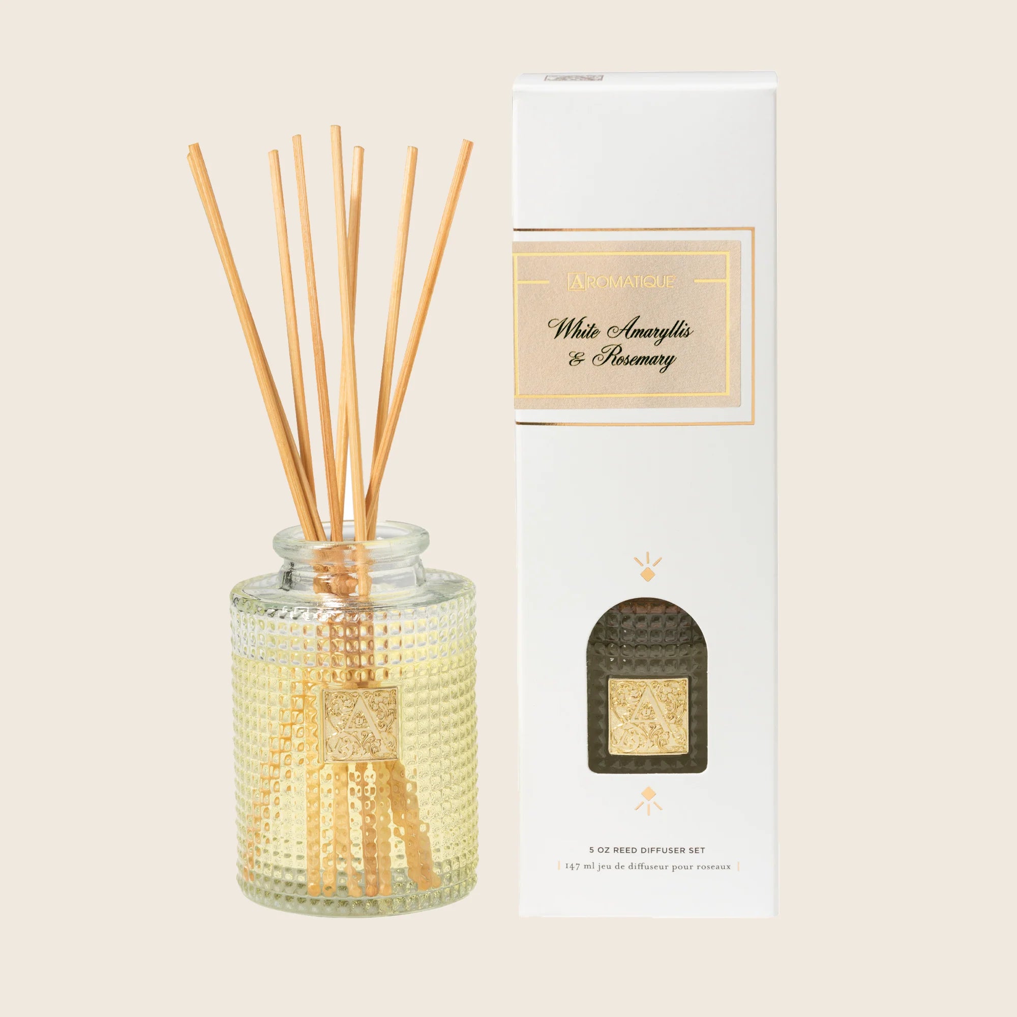 White Amaryllis & Rosemary - Reed Diffuser Set – Aromelia