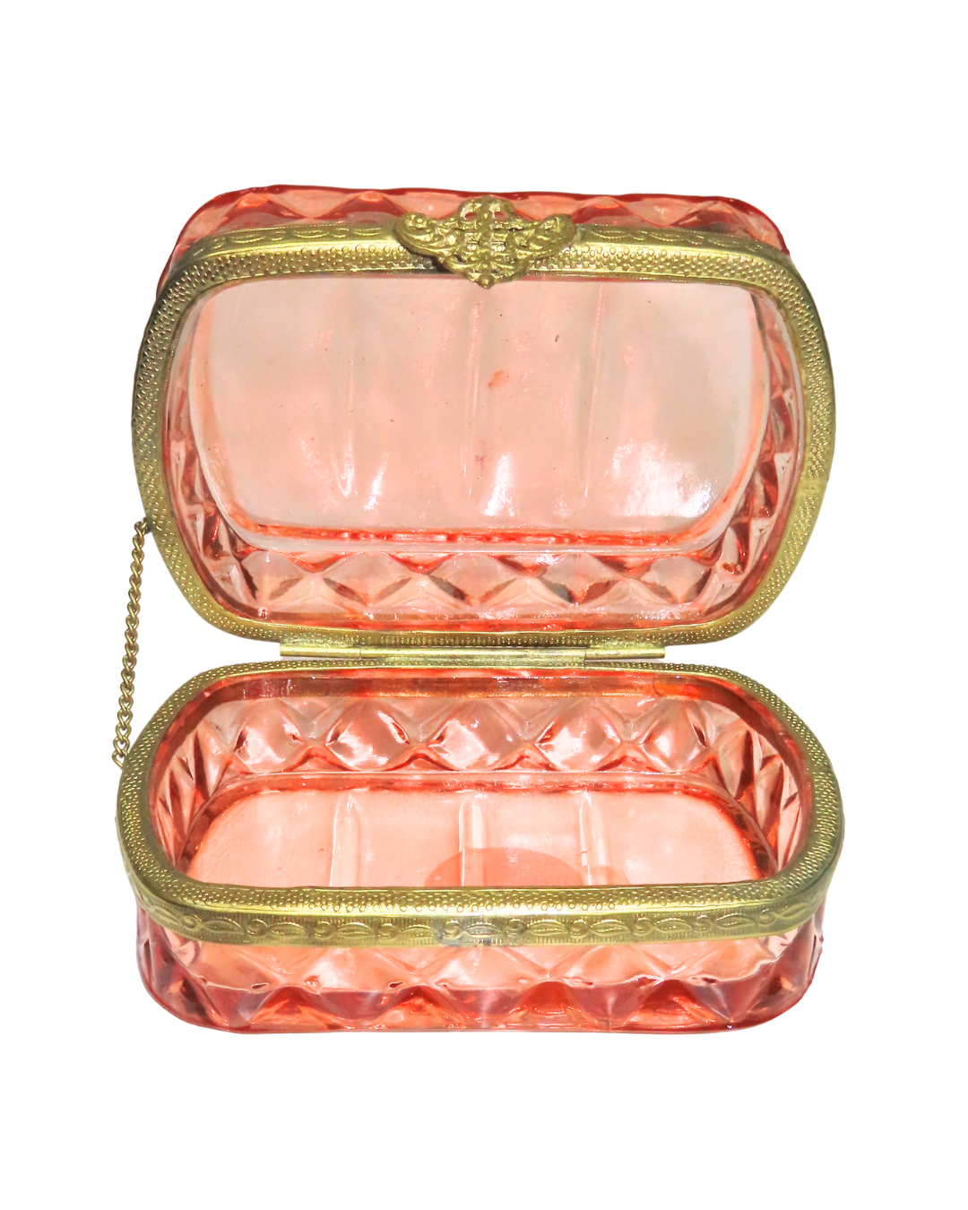 Amber Opaline Rectangle Box - Caja