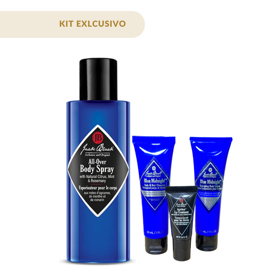 Spray Body All Over  3.4oz + Crema Midnight, Body Wash Midnight, Lipbalm Midnight (gratis)