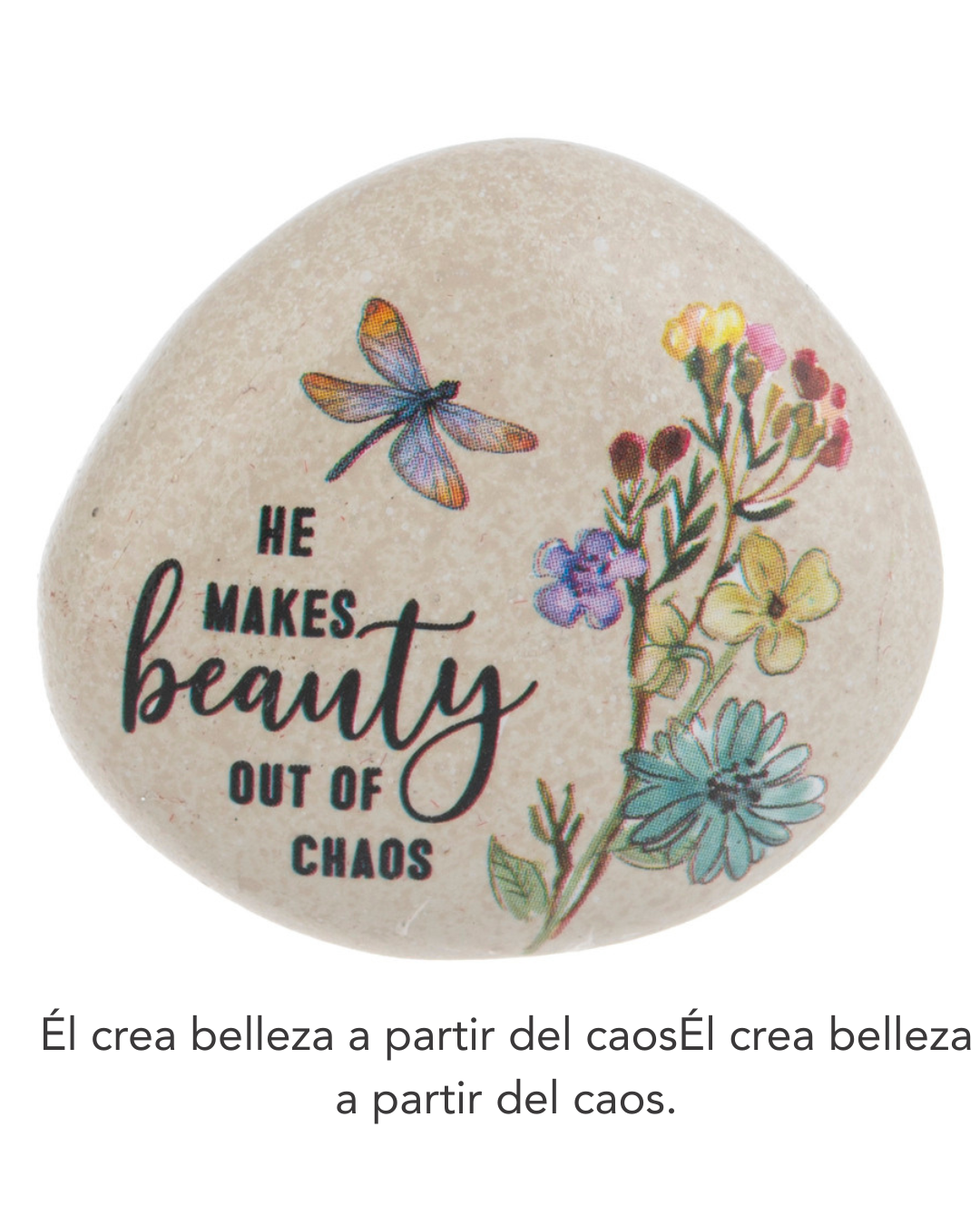Faith is like a Seed - Stones in Planter Box - Amuletos de Piedras