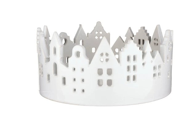 CERAMIC HOUSE BOWL 6" HOLIDAY