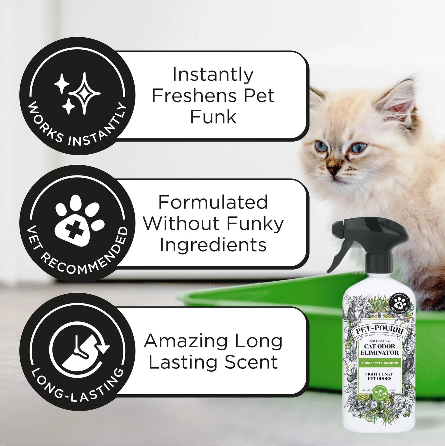 Purrfectly Bamboo bamboo + jasmine + pear 16 oz.