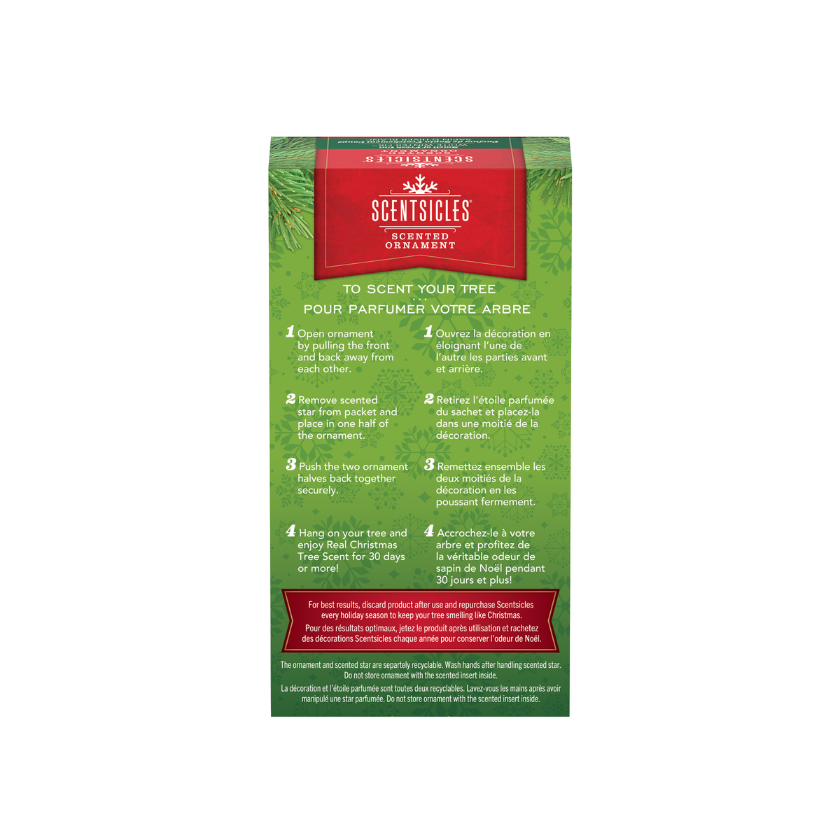 Adorno decorativo perfumado con forma de estrella, pulpa de papel reciclable y adorno reutilizable