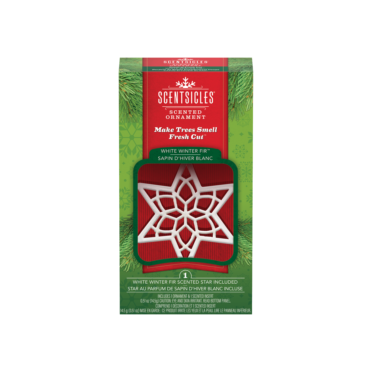 Adorno decorativo perfumado con forma de estrella, pulpa de papel reciclable y adorno reutilizable