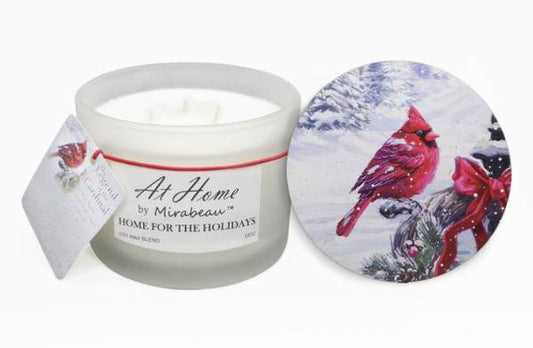 Cardinal In Pines Candle With Lid - Vela
