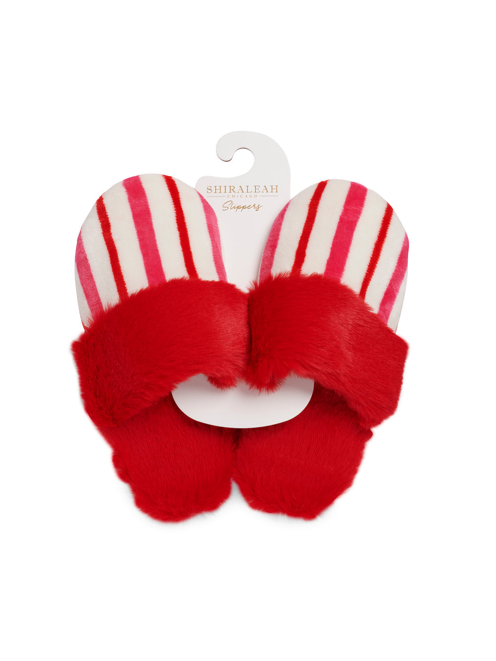 Shiraleah Candy Stripe Slippers, Multi L/XL