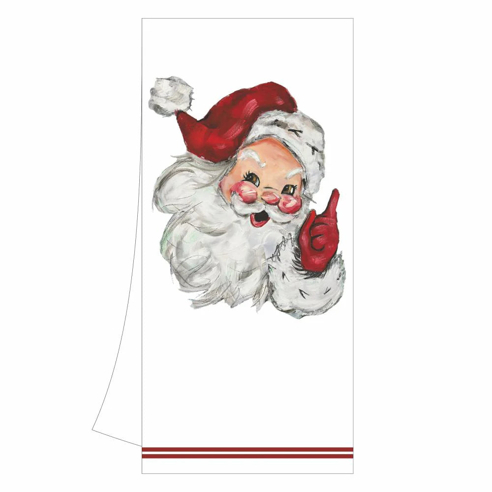 Toalla de cocina Jolly St. Nick navideña